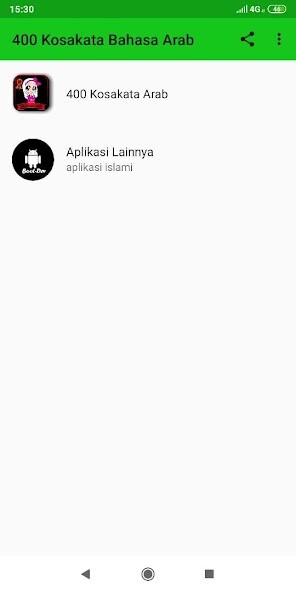 Run android online APK 400+ Kosakata Bahasa Arab from MyAndroid or emulate 400+ Kosakata Bahasa Arab using MyAndroid