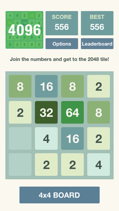 Emulate iPhone app 4096 - The Puzzle using MyAndroid