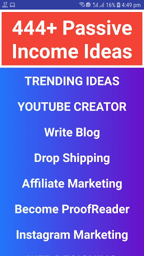Run android online APK 444+ Passive Income Ideas from MyAndroid or emulate 444+ Passive Income Ideas using MyAndroid