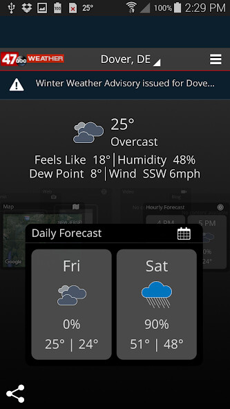 Emulate Android APK 47abc Weather