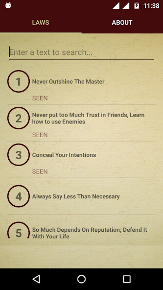 Run android online APK 48 Laws of Power from MyAndroid or emulate 48 Laws of Power using MyAndroid