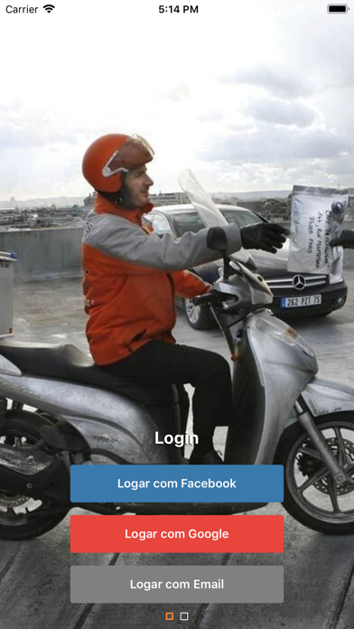 Emulate iPhone app 4Delivery Motoboy using MyAndroid