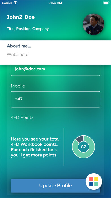 Emulate iPhone app 4D Workbook using MyAndroid