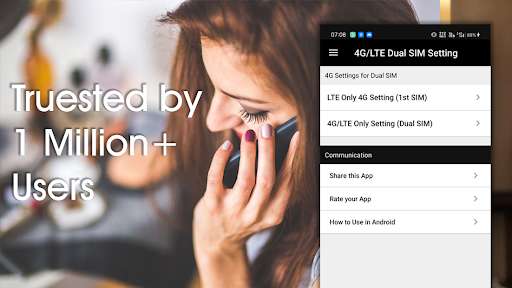 Run android online APK 4G LTE Only Network Mode Mobile (Dual SIM) from MyAndroid or emulate 4G LTE Only Network Mode Mobile (Dual SIM) using MyAndroid