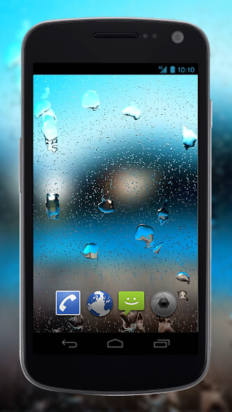 Emulate Android APK 4K Rain Drops on Screen Live Wallpaper