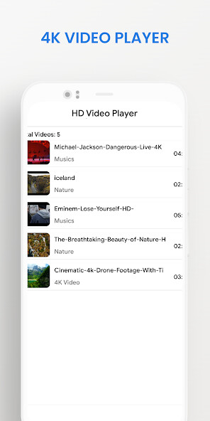 Run android online APK 4K Video Player from MyAndroid or emulate 4K Video Player using MyAndroid