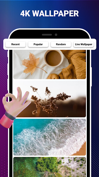 Run android online APK 4K Wallpapers Auto Changer from MyAndroid or emulate 4K Wallpapers Auto Changer using MyAndroid