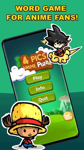 Run android online APK 4 Pics Anime & Manga Quiz! - Guess character ! from MyAndroid or emulate 4 Pics Anime & Manga Quiz! - Guess character ! using MyAndroid