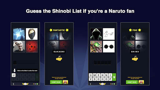 Run android online APK 4 Pics Shinobi Konoha from MyAndroid or emulate 4 Pics Shinobi Konoha using MyAndroid