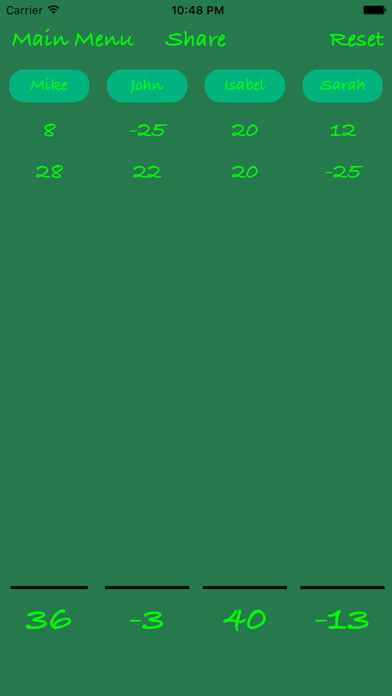 Emulate iPhone app 4 Players Score Recorder : ????? ?????? ? ? ?????? using MyAndroid Emulate iPhone app 4 Players Score Recorder : ????? ?????? ? ? ?????? using MyAndroid