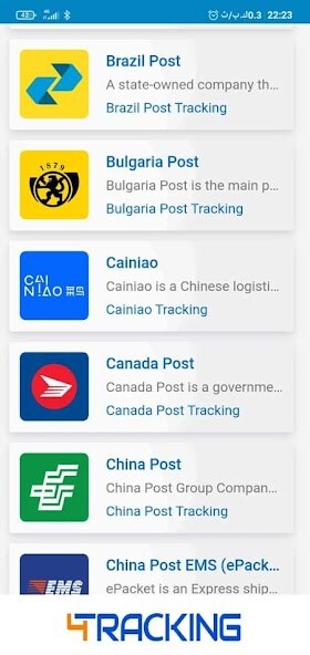 Run android online APK 4tracking: tracking parcelsh from MyAndroid or emulate 4tracking: tracking parcelsh using MyAndroid
