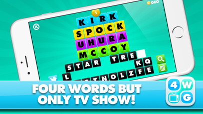 Emulate iPhone app 4 Word TV Game - Find the link and guess the TV show using MyAndroid