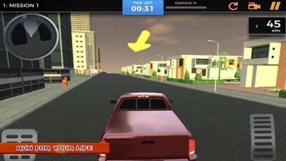 Emulate iPhone app 4x4 Auto Car Gangster City using MyAndroid