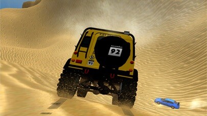 Emulate iPhone app 4x4 Off Road Driving 3D Extreme Desert Racing 2016 using MyAndroid