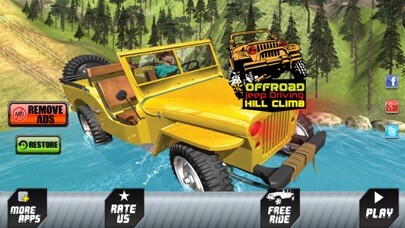 Emulate iPhone app 4x4 Offroad Jeep Hill Climbing using MyAndroid