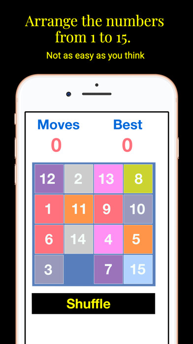 Emulate iPhone app 4x4 Sliding Number Puzzle using MyAndroid Emulate iPhone app 4x4 Sliding Number Puzzle using MyAndroid