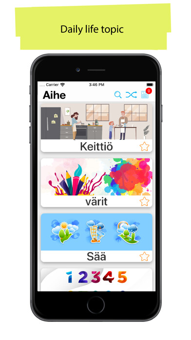 Emulate iPhone app 50.000 - Learn Finnish using MyAndroid Emulate iPhone app 50.000 - Learn Finnish using MyAndroid