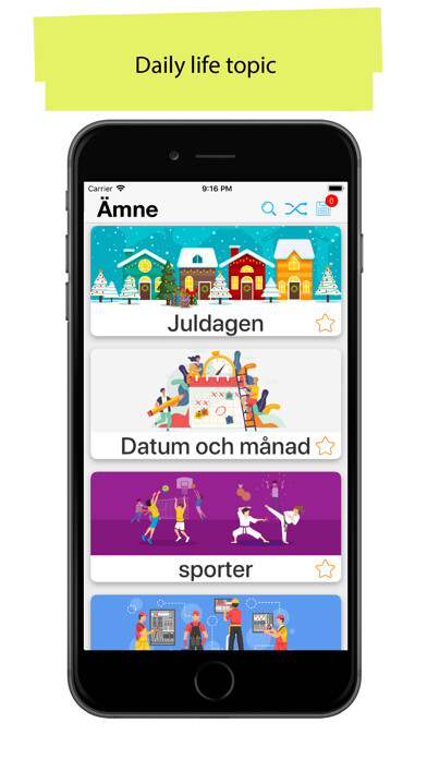 Emulate iPhone app 50.000 - Learn Swedish using MyAndroid Emulate iPhone app 50.000 - Learn Swedish using MyAndroid