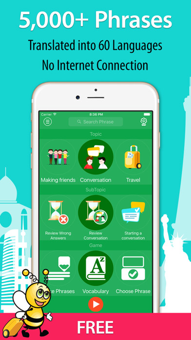 Emulate iPhone app 5000 Phrases - Learn French Language for Free using MyAndroid Emulate iPhone app 5000 Phrases - Learn French Language for Free using MyAndroid
