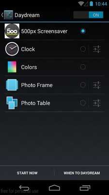 Emulate Android APK 500px Screensaver