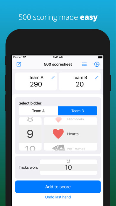 Emulate iPhone app 500 Scorer using MyAndroid