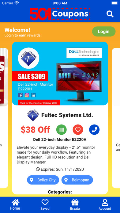 Run android online APK 501 Coupons from MyAndroid or emulate 501 Coupons using MyAndroid