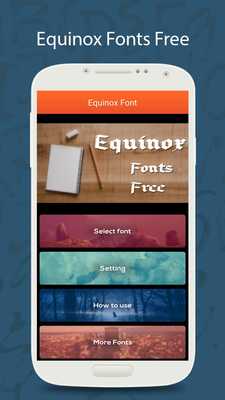 Emulate Android APK 50 Equinox Fonts Free