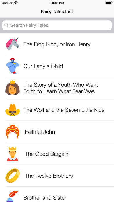 Emulate iPhone app 50 Fairy Tales using MyAndroid Emulate iPhone app 50 Fairy Tales using MyAndroid