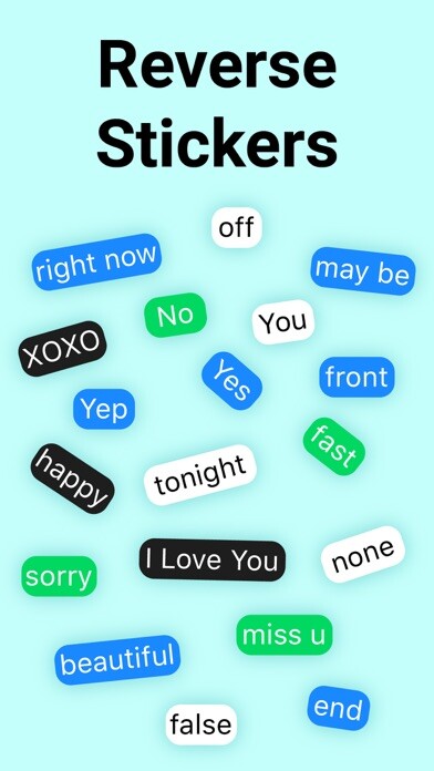 Emulate iPhone app 550+ Yes No Reverse Stickers using MyAndroid