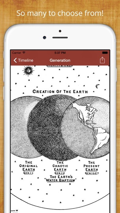 Emulate iPhone app 59 Bible Timelines. Easy using MyAndroid