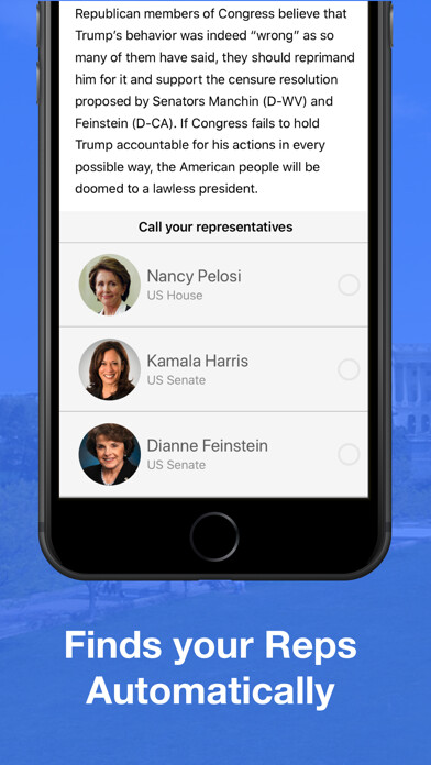 Emulate iPhone app 5 Calls: Contact Your Congress using MyAndroid Emulate iPhone app 5 Calls: Contact Your Congress using MyAndroid