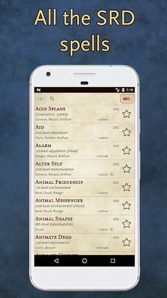 Run android online APK 5e Spells from MyAndroid or emulate 5e Spells using MyAndroid