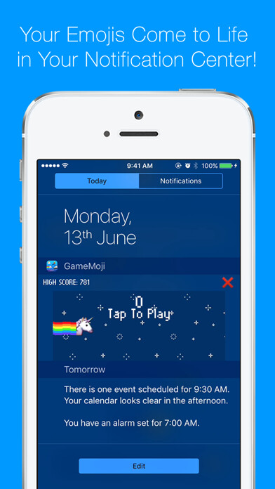 Emulate iPhone app 5-in-1 Emoji Widget Games - GameMoji using MyAndroid