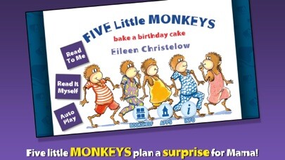 Emulate iPhone app 5 Monkeys Bake a Birthday Cake using MyAndroid