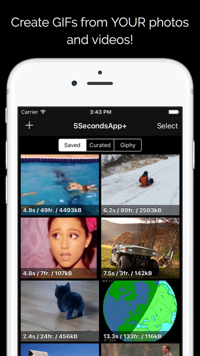 Emulate iPhone app 5SecondsApp - Animated GIFs using MyAndroid Emulate iPhone app 5SecondsApp - Animated GIFs using MyAndroid