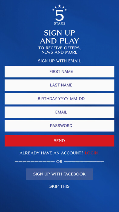 Emulate iPhone app 5 Stars Events using MyAndroid Emulate iPhone app 5 Stars Events using MyAndroid