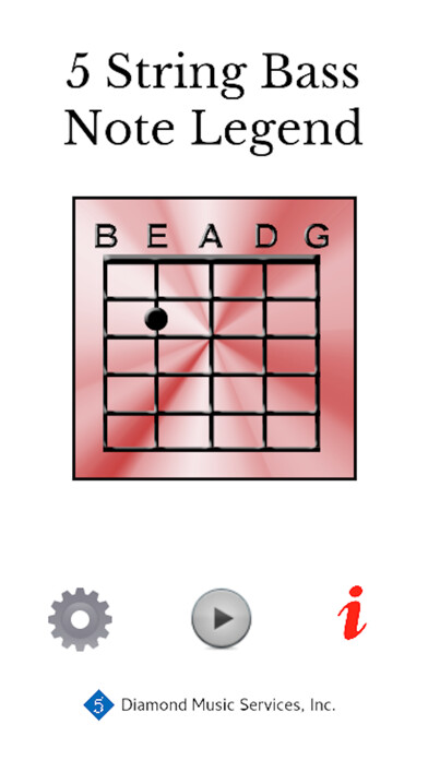 Emulate iPhone app 5 String Bass Note Legend using MyAndroid Emulate iPhone app 5 String Bass Note Legend using MyAndroid