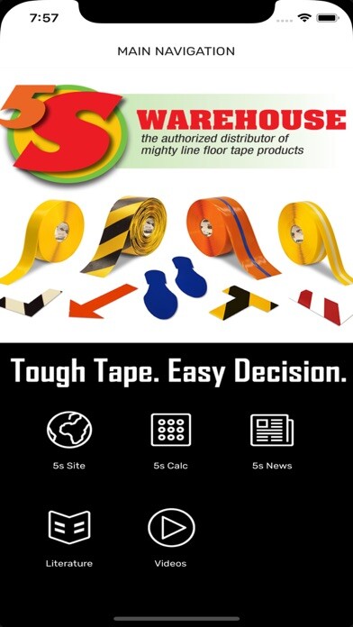 Emulate iPhone app 5s Warehouse Floor Tape App using MyAndroid