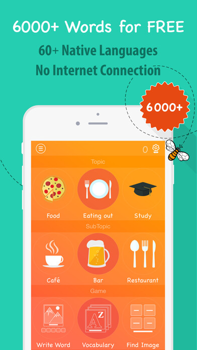 Emulate iPhone app 6000 Words - Learn German Language for Free using MyAndroid