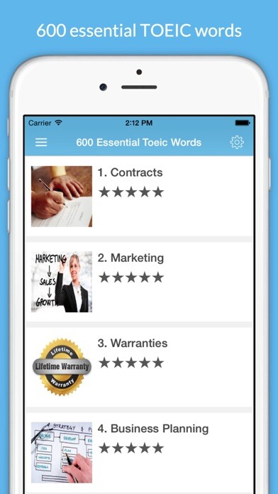 Emulate iPhone app 600 Essential Toeic Words using MyAndroid Emulate iPhone app 600 Essential Toeic Words using MyAndroid