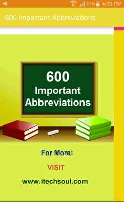 Emulate Android APK 600 Important Abbreviations