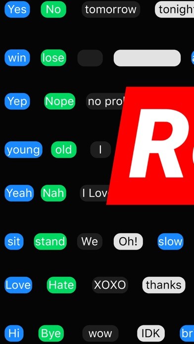 Emulate iPhone app 650+ Yes No Reverse Sticker using MyAndroid