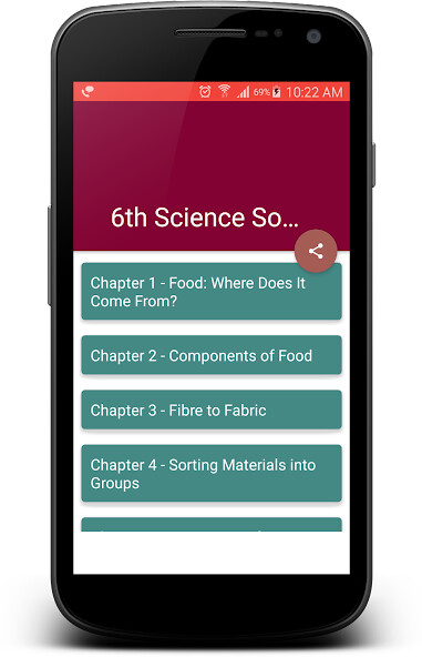 Emulate Android APK 6th Class Science Solutions - CBSE