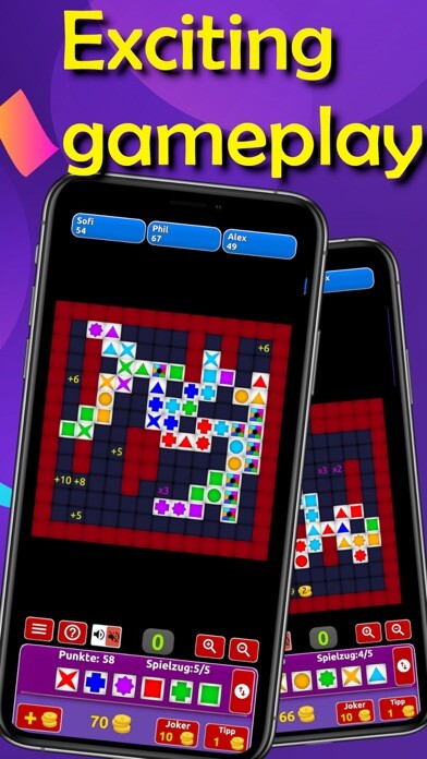 Emulate iPhone app 6 tiles in a row: puzzle game using MyAndroid Emulate iPhone app 6 tiles in a row: puzzle game using MyAndroid