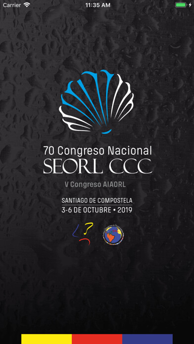 Emulate iPhone app 70 Congreso Nacional SEORL-CCC using MyAndroid
