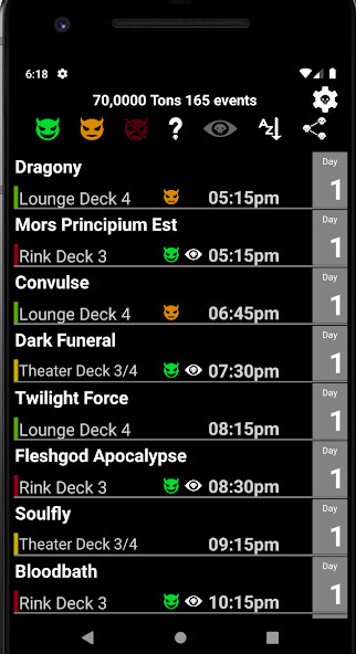 Emulate iPhone app 70K Bands using MyAndroid