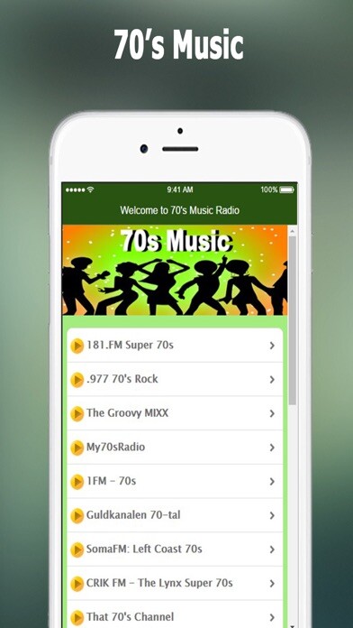 Emulate iPhone app 70s Music: The Best Radio Stations Of The 70s using MyAndroid Emulate iPhone app 70s Music: The Best Radio Stations Of The 70s using MyAndroid