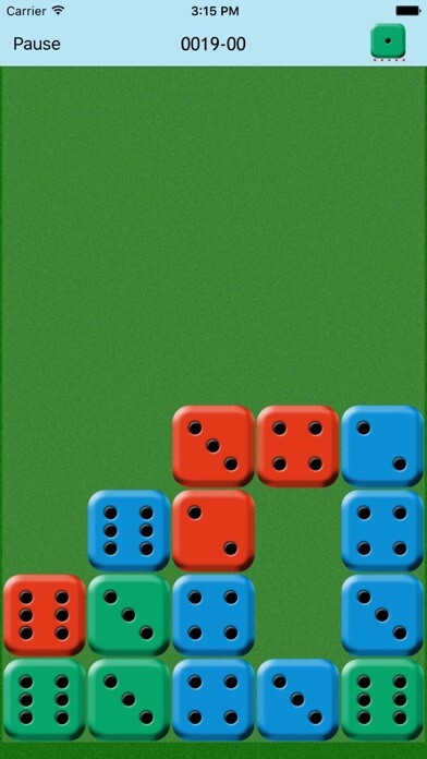 Emulate iPhone app 7 & 17 - Dice Block Puzzle using MyAndroid