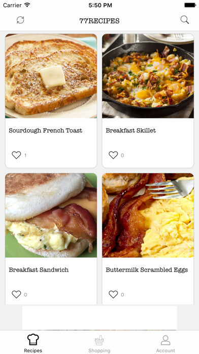 Emulate iPhone app 77Recipes - Country Cook Book using MyAndroid Emulate iPhone app 77Recipes - Country Cook Book using MyAndroid