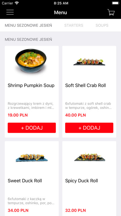 Emulate iPhone app 77 Sushi using MyAndroid Emulate iPhone app 77 Sushi using MyAndroid